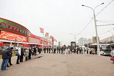 Очереди на маршрутки в сторону Логойска и Смолевичей