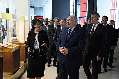 Лукашенко принял участие в открытии музея Славы Могилевщины