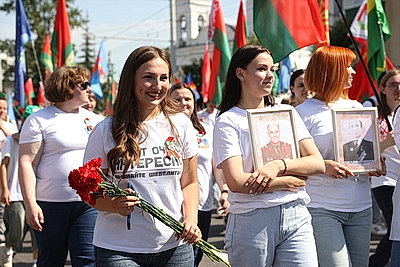 Маршем Победителей стартовали Дни молодежи в фестивальном Витебске