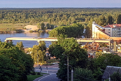 Реконструкция моста через Припять в Мозыре подходит к завершению