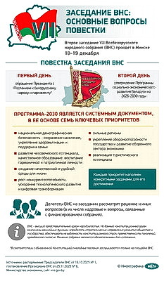 Инфографика. Заседание ВНС: основные вопросы повестки