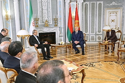 Встреча Лукашенко и Президента Ирана проходит во Дворце Независимости