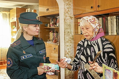 В Брестском районе состоялся рейд МЧС по безопасному использованию печного отопления у населения