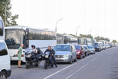 Ситуация у пункта пропуска \"Брест\" на границе с Польшей
