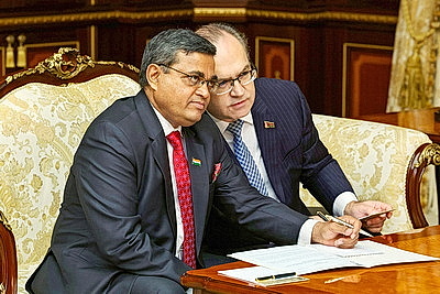 Лукашенко провел встречу с послом Индии