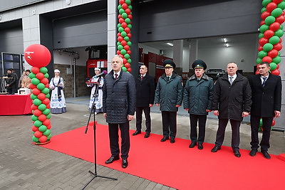 В Шарковщине открыли после реконструкции пожарную аварийно-спасательную часть