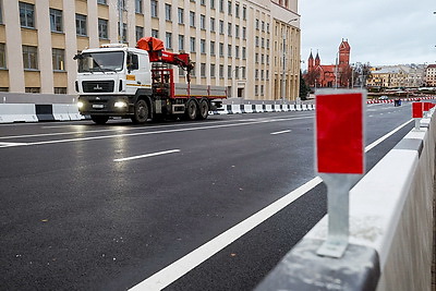 Движение по путепроводу между ул.Московской и пр.Независимости откроют в ночь на 1 ноября
