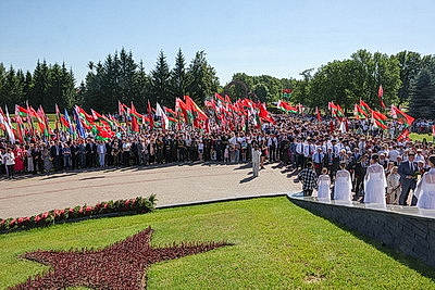 Могилевчане встречают День Независимости
