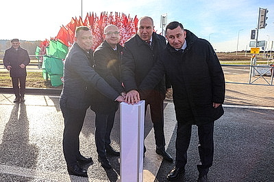 В молодежном микрорайоне Гродно открыли дорогу после реконструкции