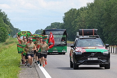 Совместный белорусско-российский \"Марш Победы\" прибыл в Дубровенский район