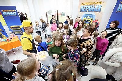 Квест \"Команда первых\" во время \"Марафона единства\" прошел в Солигорске