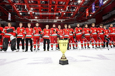 Юниорская сборная Беларуси по хоккею выиграла турнир в формате 3х3 в Минске