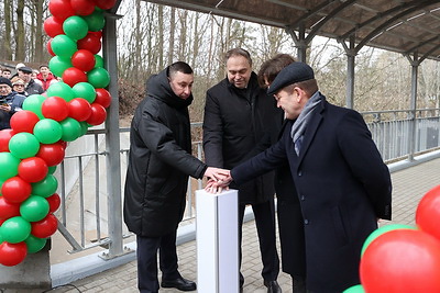 \"Ждали с нетерпением\". Пешеходный мост в Румлевском парке открыли после реконструкции