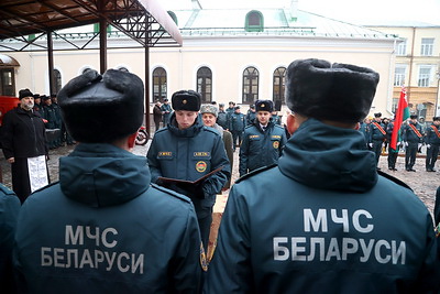 Молодые сотрудники МЧС принесли присягу в Могилеве