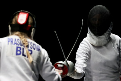 Чемпионат Беларуси по фехтованию проходит во Дворце спорта в Минске