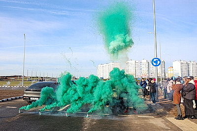 В молодежном микрорайоне Гродно открыли дорогу после реконструкции