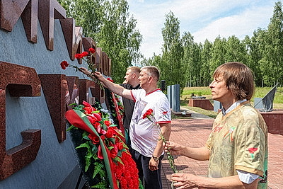 Совместный белорусско-российский \"Марш Победы\" прибыл в Дубровенский район