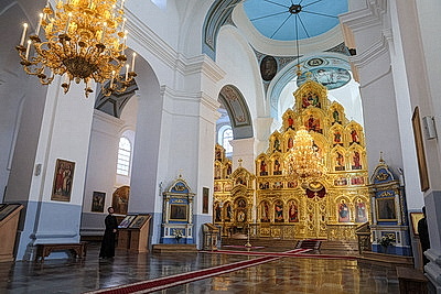 Лукашенко посетил монастырь в Жировичах