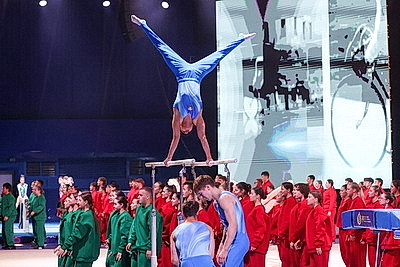 В столичном Дворце спорта проходит праздничное мероприятие к 100-летию спортивной отрасли