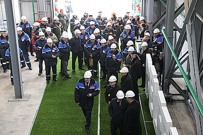 Паротурбинную установку запустили на Гомельском химзаводе после масштабной реконструкции