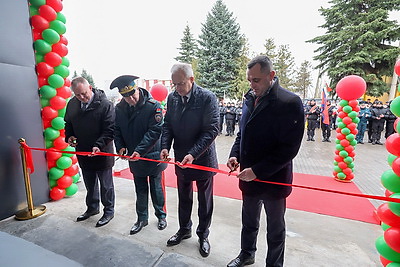 В Шарковщине открыли после реконструкции пожарную аварийно-спасательную часть