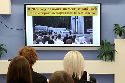 Единый урок памяти, посвященный трагедии в деревне Ола, прошел в школах Беларуси