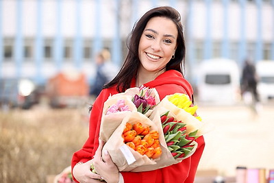 На улицах белорусских городов в преддверии 8 Марта
