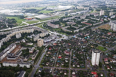 Захватывающий вид на Минск и окрестности с высоты птичьего полета