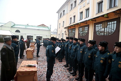 Молодые сотрудники МЧС принесли присягу в Могилеве