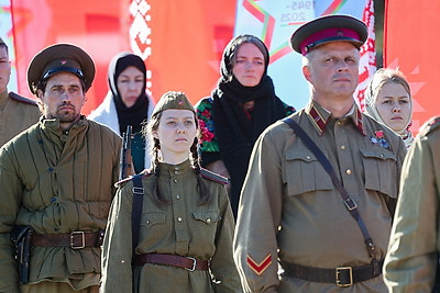 Мемориал в честь партизан легендарной бригады открыли после реконструкции в Полоцком районе