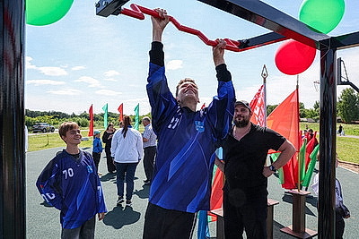 \"Спорт для всех\": новая многофункциональная площадка появилась в Шклове
