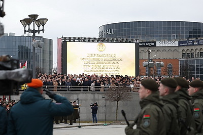 Белорусские военнослужащие принесли клятву на верность народу и Президенту