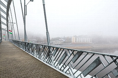 Лукашенко в Мозыре открыл обновленный мост через Припять