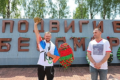 Совместный белорусско-российский \"Марш Победы\" прибыл в Дубровенский район
