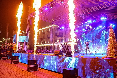 Огни зажгли на главной елке Бреста