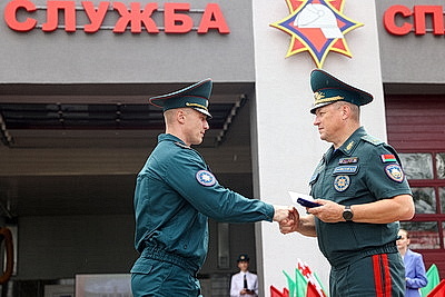Помощь всегда рядом. В Червене открыли модернизированную пожарную часть