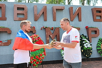 Совместный белорусско-российский \"Марш Победы\" прибыл в Дубровенский район