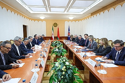 В Минске прошла встреча глав внешнеполитических ведомств Беларуси и Ирана