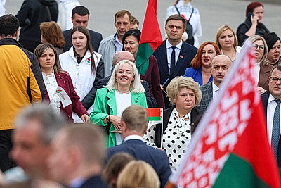 Форум патриотических сил проходит во Дворце спорта в Минске