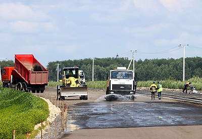 Реконструкция трассы М10 проходит в Гомельской области