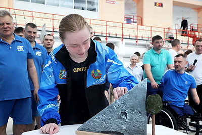 В Бресте прошли соревнования по плаванию среди инвалидов с нарушениями зрения и опорно-двигательного аппарата