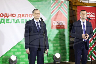 Общим делом стало метро. Акция \"Марафона единства\" объединила коллективы метрополитена и \"Минскметростроя\"