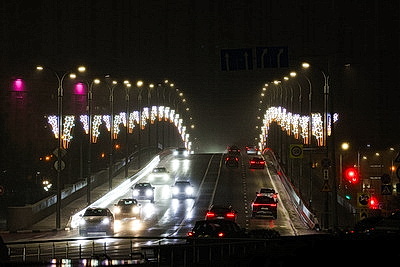 Новогодняя иллюминация превратила столицу в зимнюю сказку