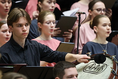 Белорусско-российский молодежный оркестр под управлением Юрия Башмета с успехом выступил в Минске