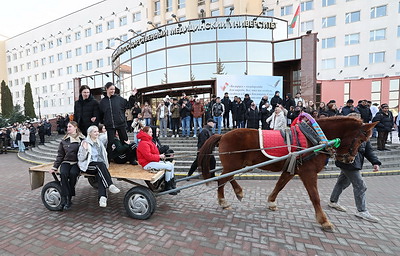 В Витебском медуниверситете прошла интернациональная Масленица