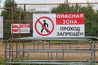 Как в Витебске устраняют последствия обвала берега Западной Двины