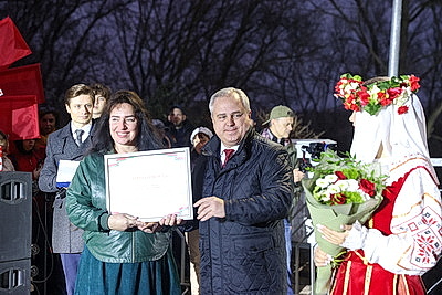 В Гомеле открыли обновленный пешеходный мост через Сож