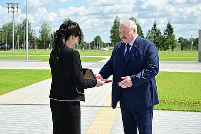 Лукашенко принял участие в открытии музея Славы Могилевщины