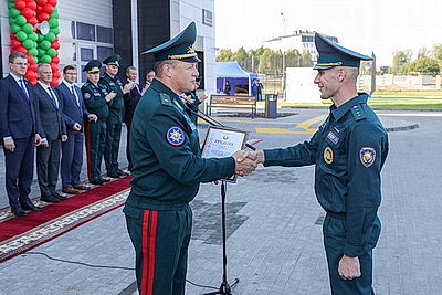 В жилом районе Минска \"Северный берег\" открыли новую пожарную часть