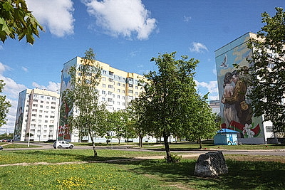 В Могилеве состоялась церемония открытия мурала Героя Советского Союза Фатина